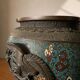 Cache pot bronze cloisonné meiji (fin 19eme).