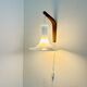 Model 491 Mandarin Wall Light In Milk Glass By Michael Bang For Holmegaard, Denmark 1980S