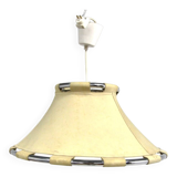 Scandinavian leather pendant light "Anna", Ateljé Lyktan, Sweden, 1970
