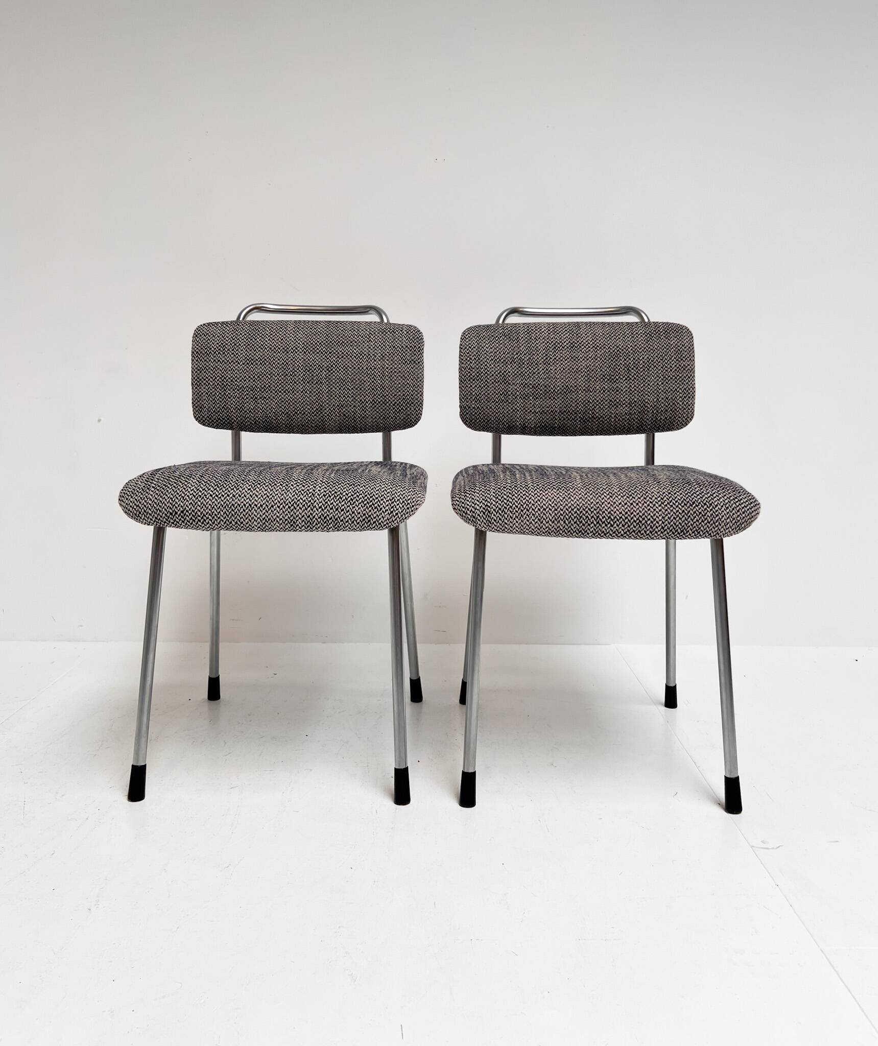 Set of 6 reupholstered chairs by Gebroeders De Wit, 1960s