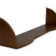 Vintage wooden wall shelve rack bookshelf in oak wood minimalist