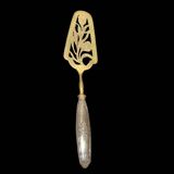 Gold metal pie server