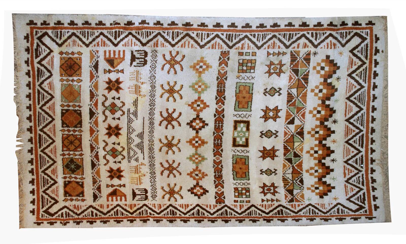 Tapis Savonnerie belge vintage 6,3' x 8,7' (192 cm x 265 cm) années 1960 - 1B555