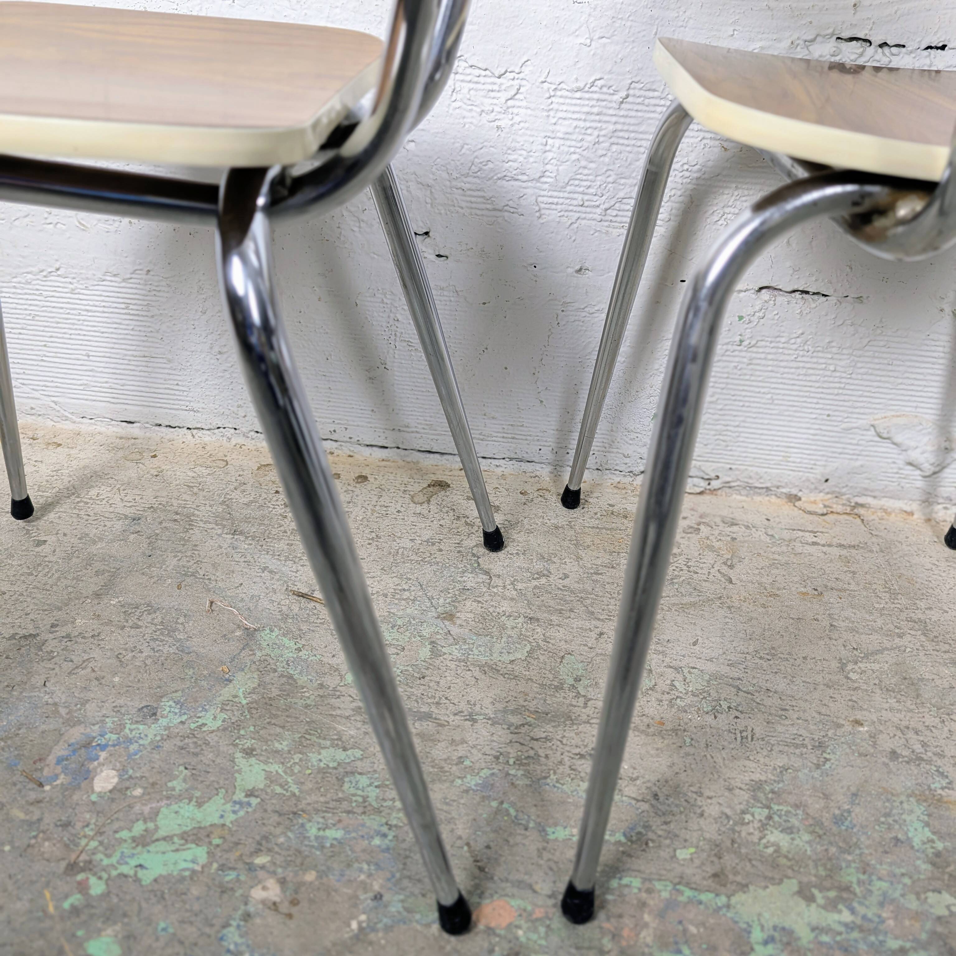 Pair of formica chairs