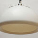 1970s ceiling light white plastic and chrome