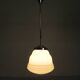 Art Deco suspension with opaline lampshade, Val St Lambert, 1930s