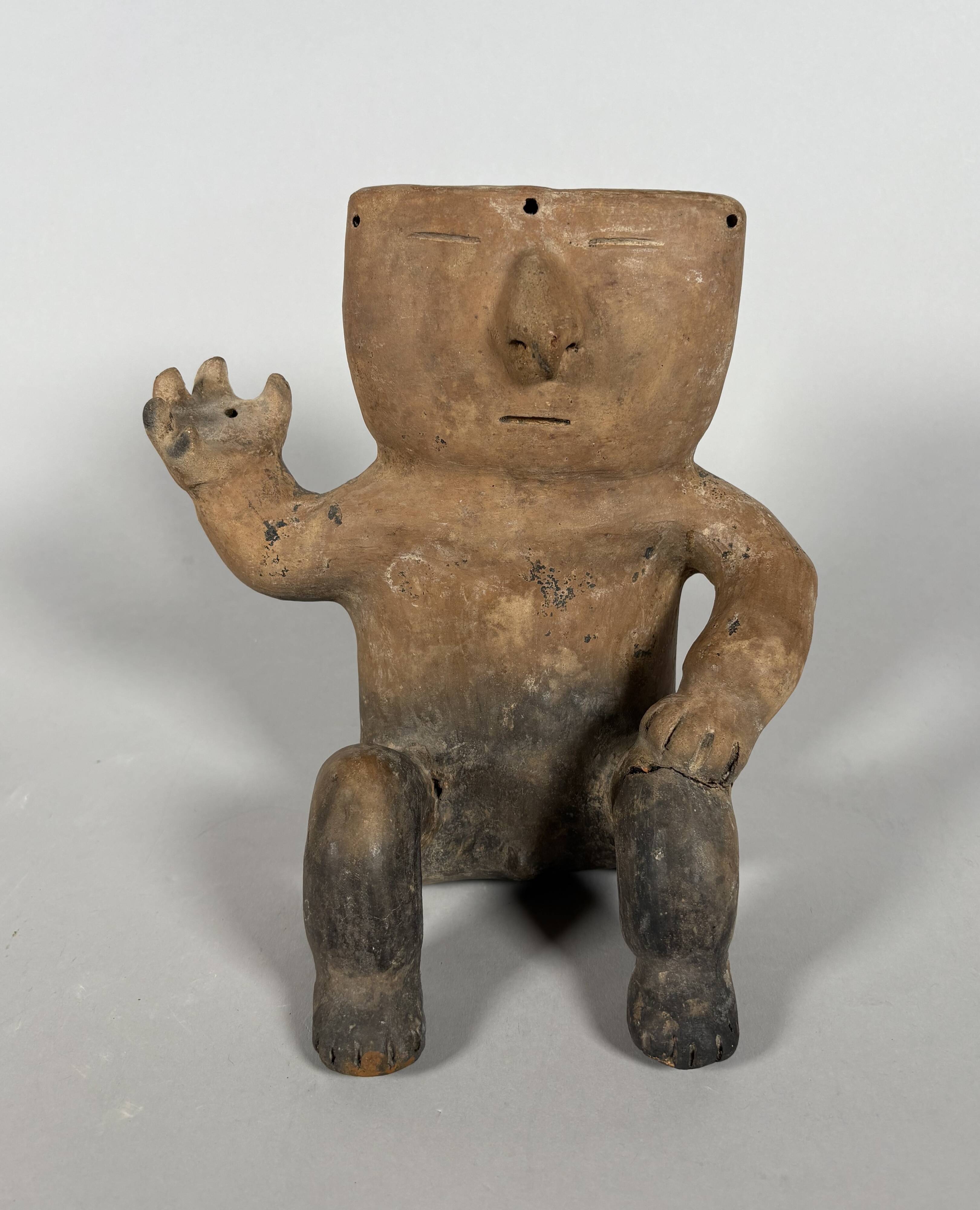 Quimbaya culture, Colombia circa 500-1500 AD. Sculpture of a chief.