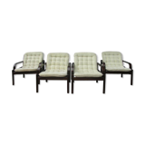Lounge Easy Chairs by Bror Boije for Dux Miljo Expo, Sweden 1980s, Set of 4
