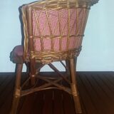 Fauteuil enfant rotin et osier