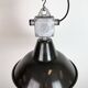 Industrial Black Enamel Pendant Lamp from Elektrosvit, 1960s