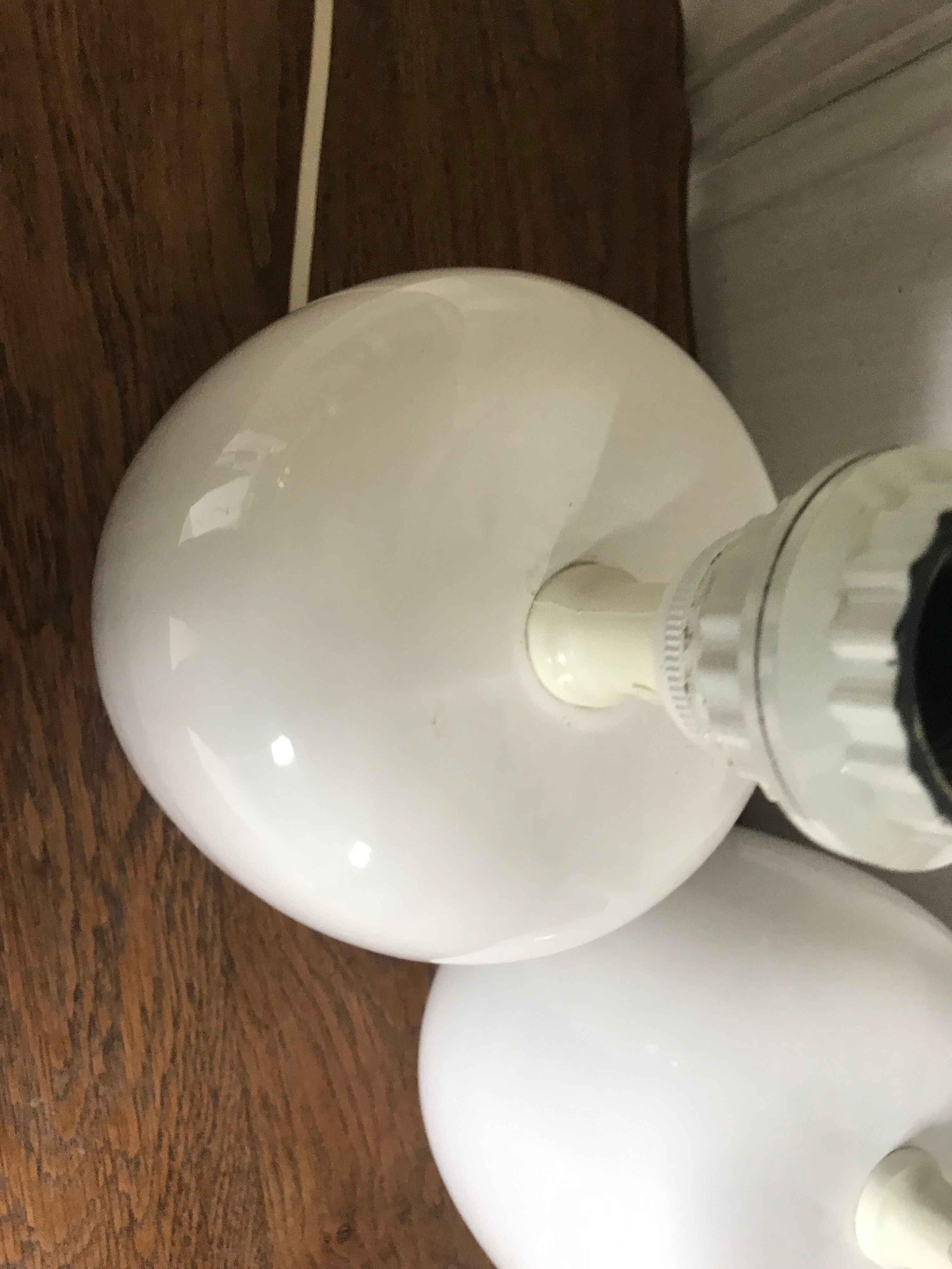 Pair of ceramic lamps