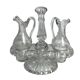 Tableware, two moulded glass table servants from the early 20th century.