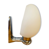 Opaline wall lamp half egg form