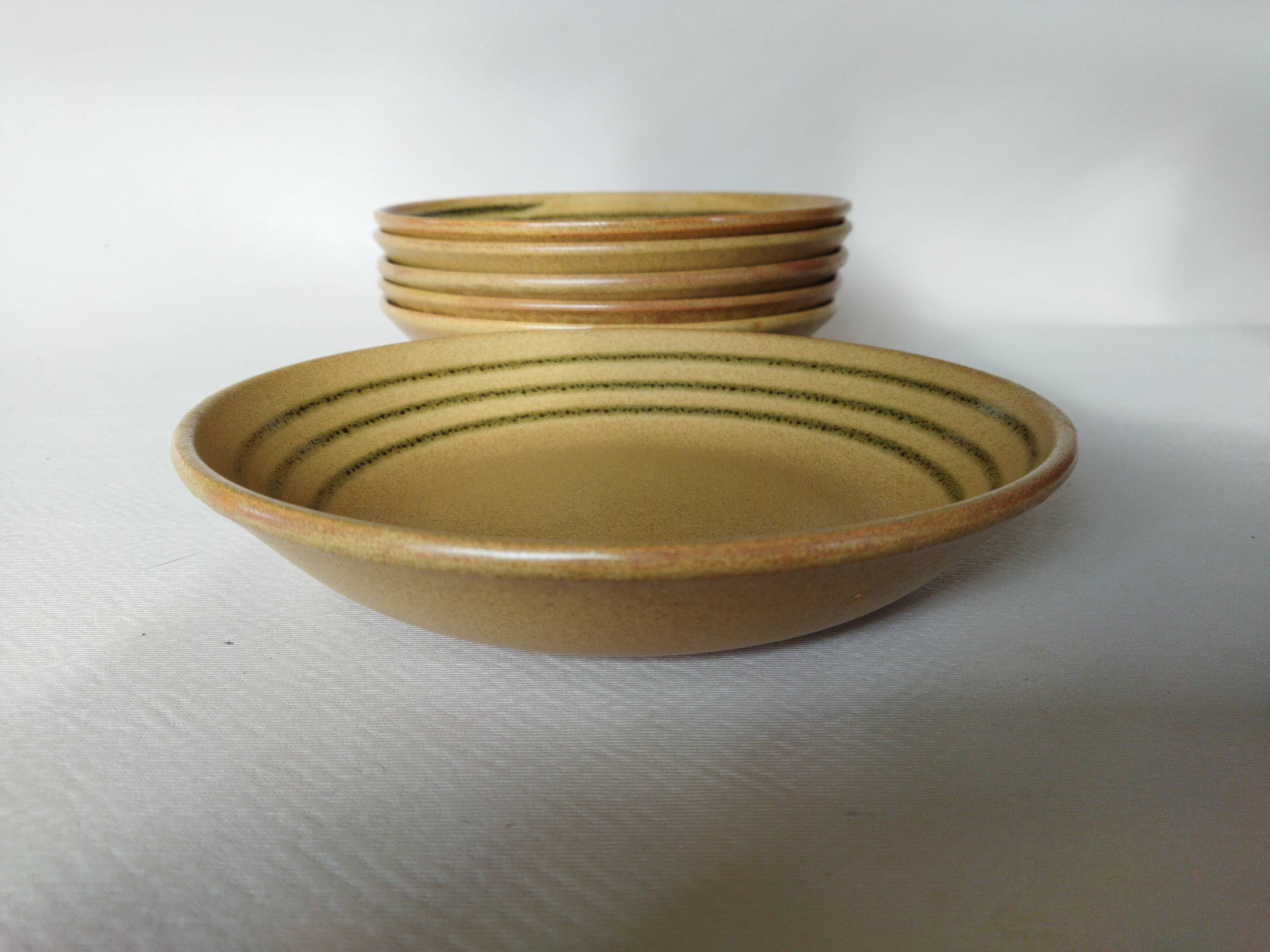 6 Sarreguemines “Chaumière” soup plates