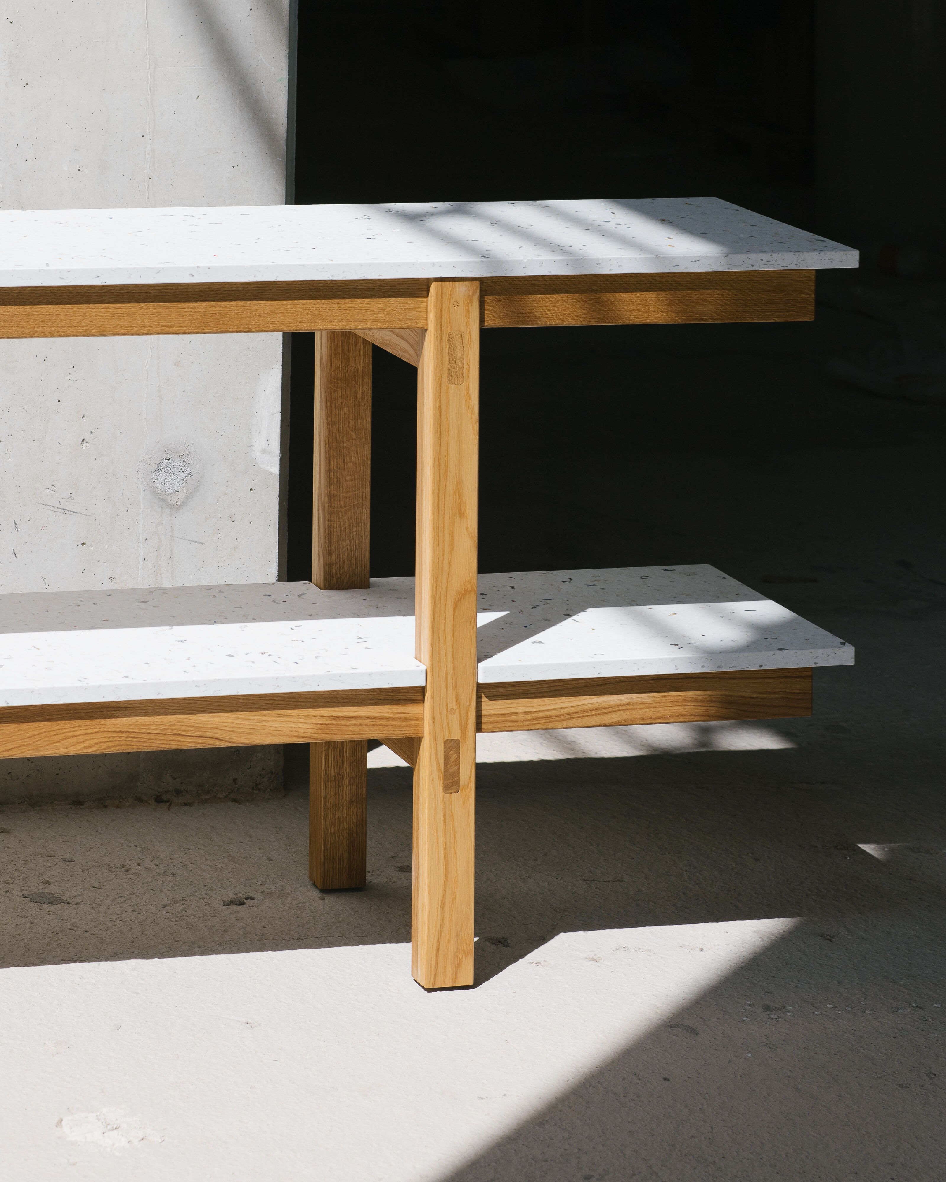 Enfilade Rinku oak and white recycled plastic