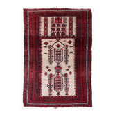 Tapis de prière antique Baluch – 86 x 129 cm – Début du XXe siècle - 1C975
