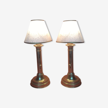 Pair of pushers's pushers candlelight with claw day lamps