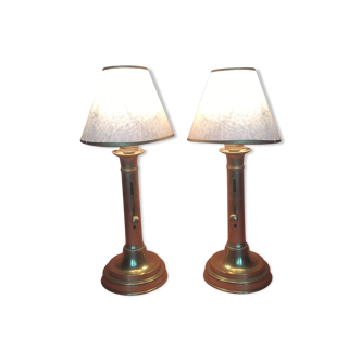 Pair of pushers's pushers candlelight with claw day lamps