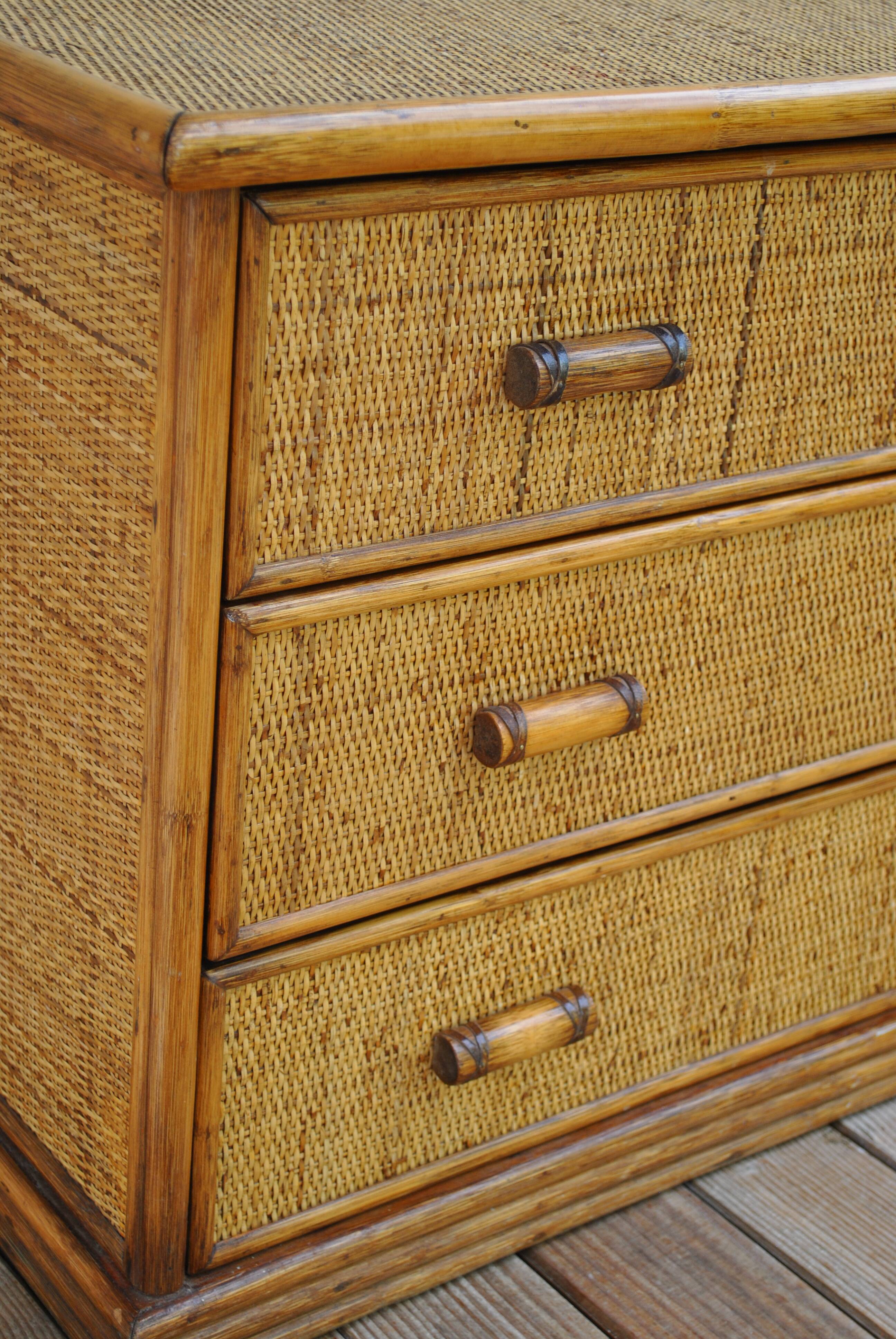 Rattan dresser 1970