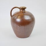 Brown stoneware vase / pitcher