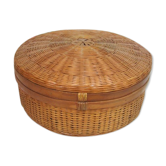 Panier en osier avec couvercle