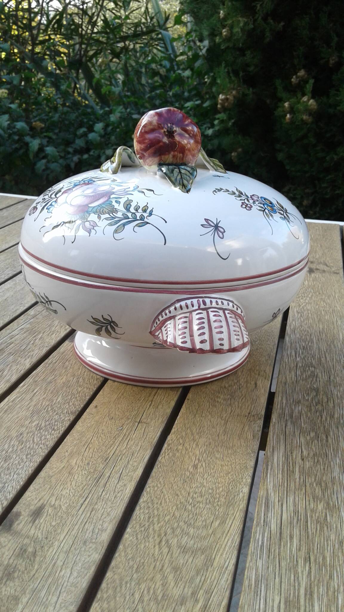 Earthenware soup tureen