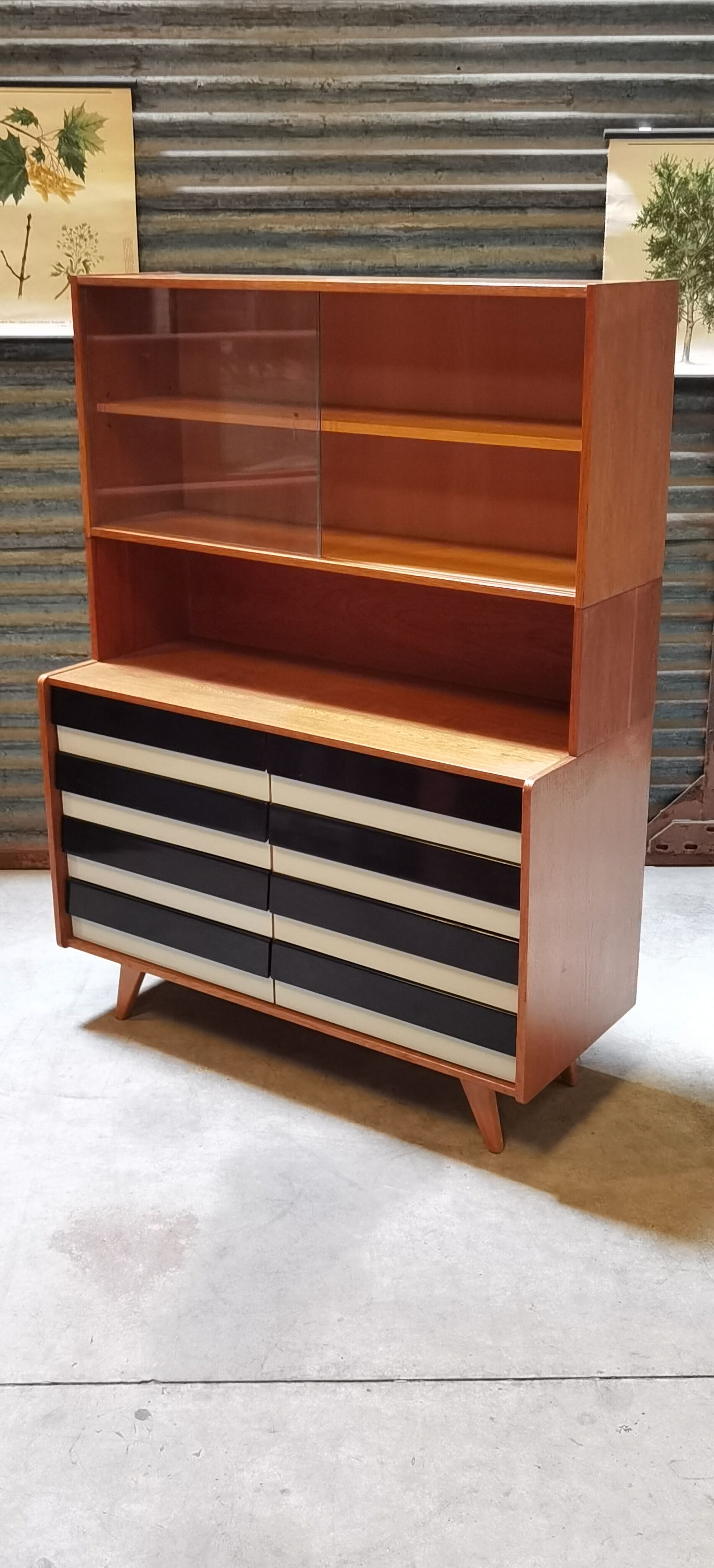 Library U 453 by Jiri Jiroutek for Interior Praha Foot Compass 1960