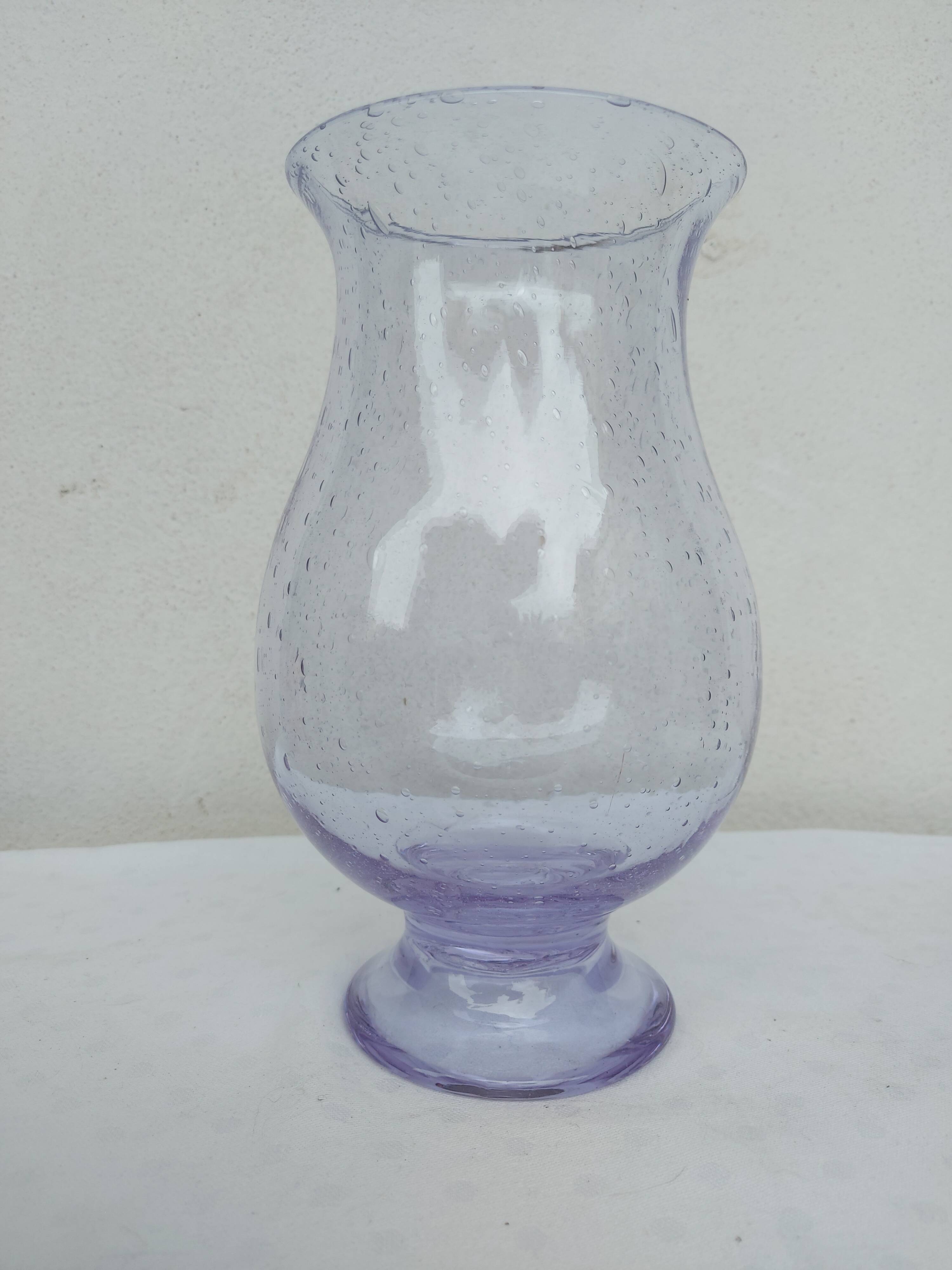 Large vase, photophore Biot ( purple )