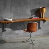 Wall-mounted desk by Charlotte Perriand, France, 1950s