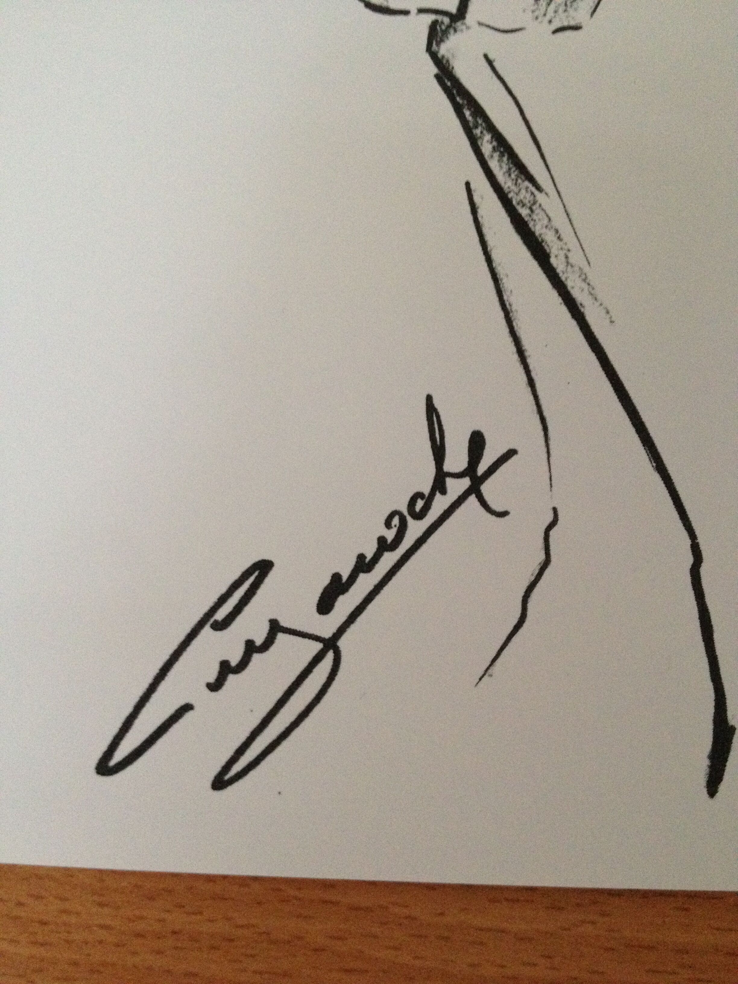 Guy Laroche of press at the end of the 1980s fashion illustration