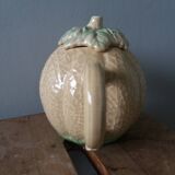 Teapot coffee maker pitcher melon in slippery water