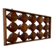 Old teak frame "fish" Scandinavian design of the 60s vintage decoration