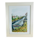 Tableau aquarelle marine de Jean Pierre Bailleul "La Roubine"