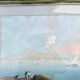 Superb old gouache depicting a classic and lively view of the bay.
