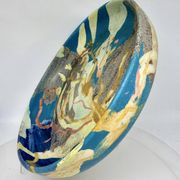 Vintage Danish Ceramic Art Studio Decorative Bowl signed
