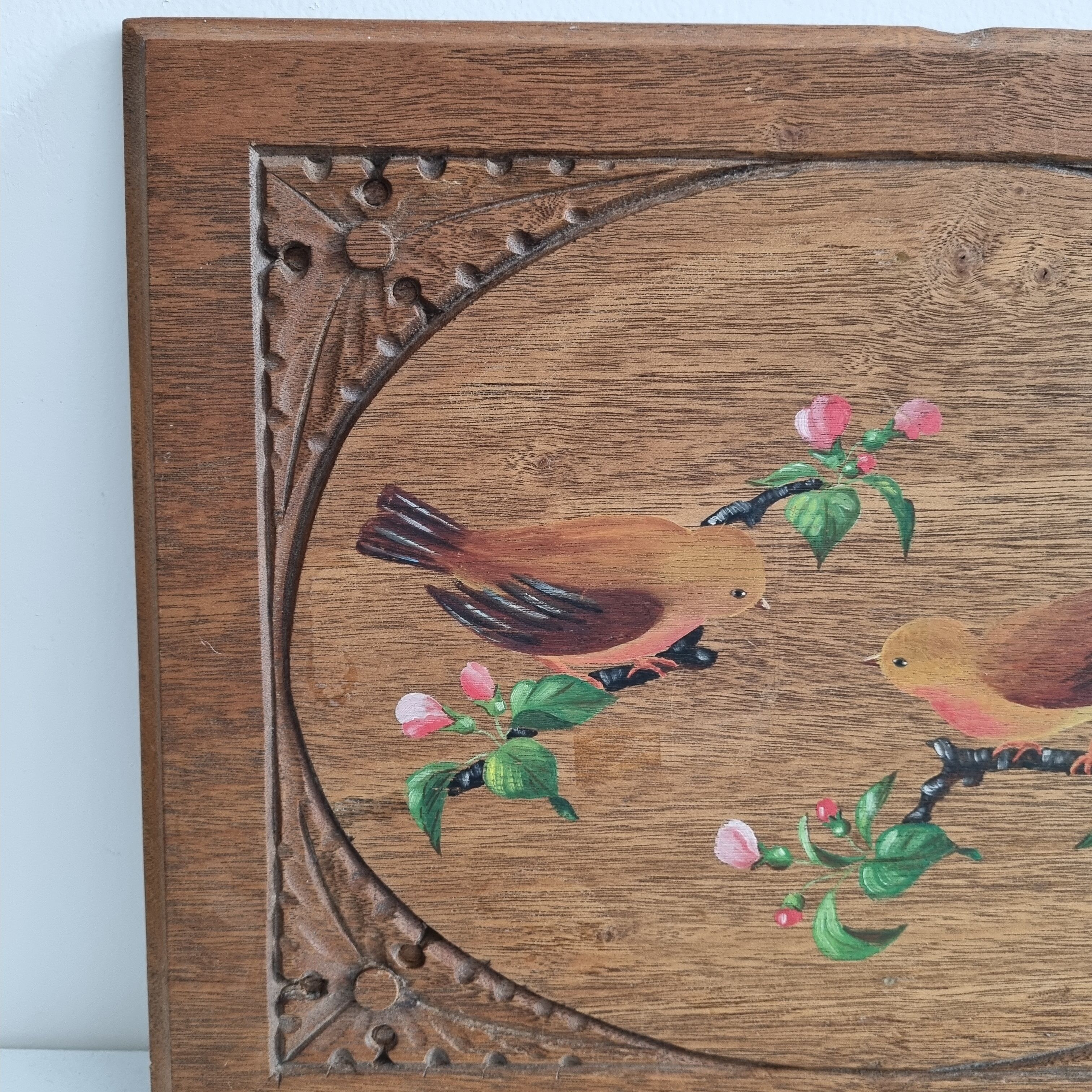 Old painting painting on wood