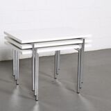 Modernist stackable tables by Trix & Robert Haussmann