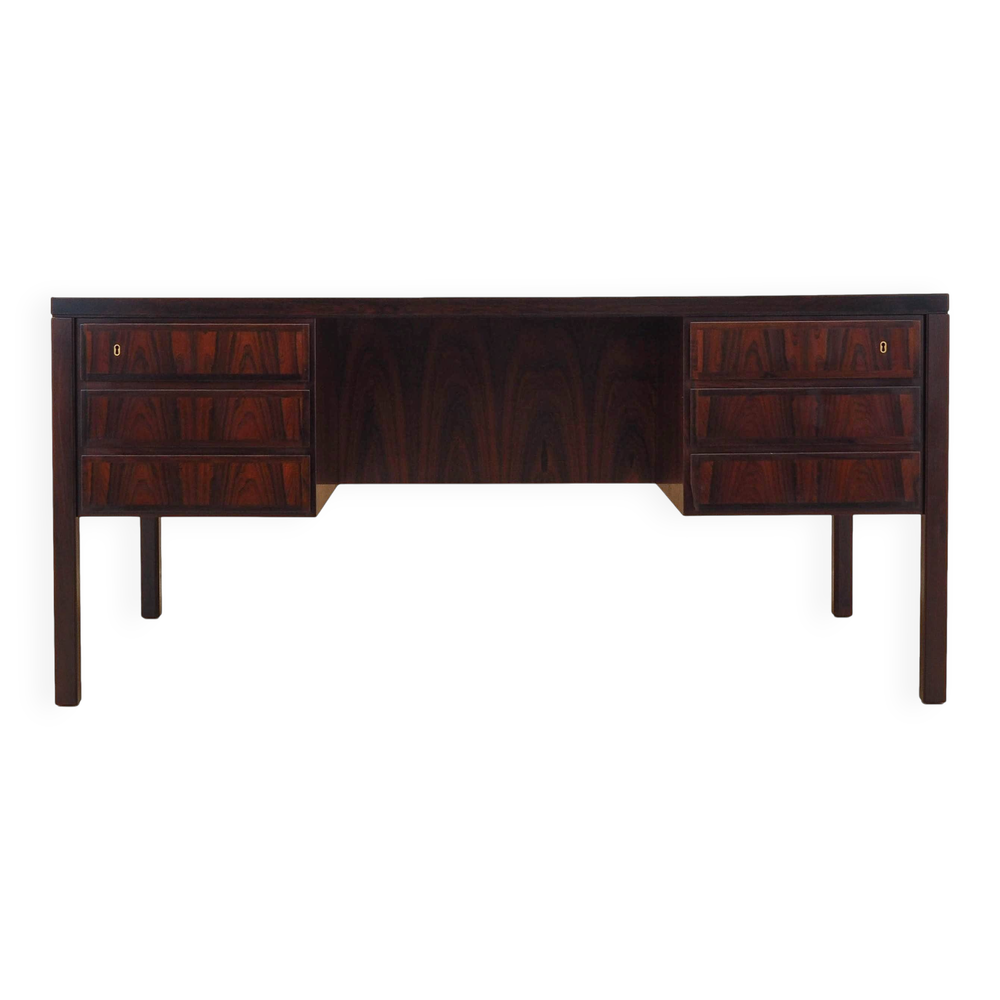 Rosewood desk, Danish design, 1970s, manufactured by Omann Jun