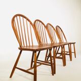 Scandinavian teak dining set with table and 4 chairs, 1960's