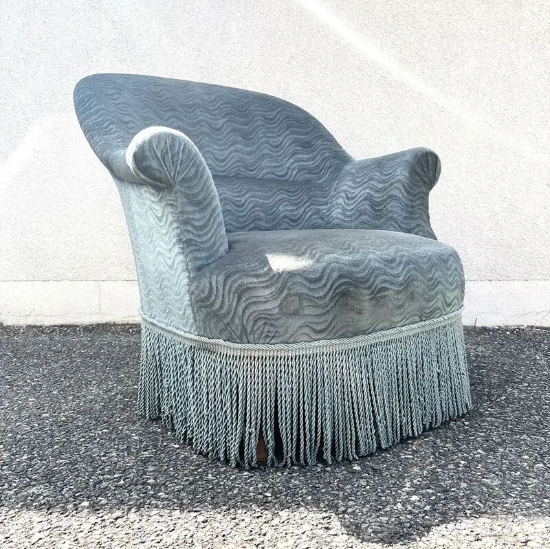 Petrol blue armchair