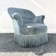 Petrol blue armchair