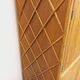 Vintage rattan and light wood storage unit from the 60s