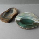 2 vide poche en pierre d'agate