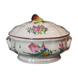 Louis XV Oval Soupière - REVERBERE collection - Faience Lunéville KELLER - GUERIN - France