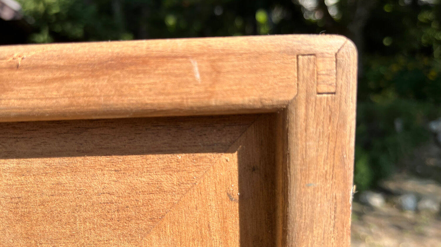 90s wooden storage chest