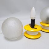 Paire de lampes boule années 60