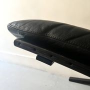 Scandinavian black leather armchair Siesta by Ingmar Relling, design 1970.