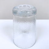 Lot of six hammered glass glasses