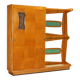 Meuble d’entrée avec console en verre années 1950