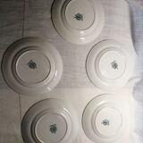 Lot de 5 assiettes Moulin des loups Service Provence